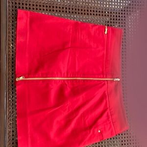 RED MINI SKIRT